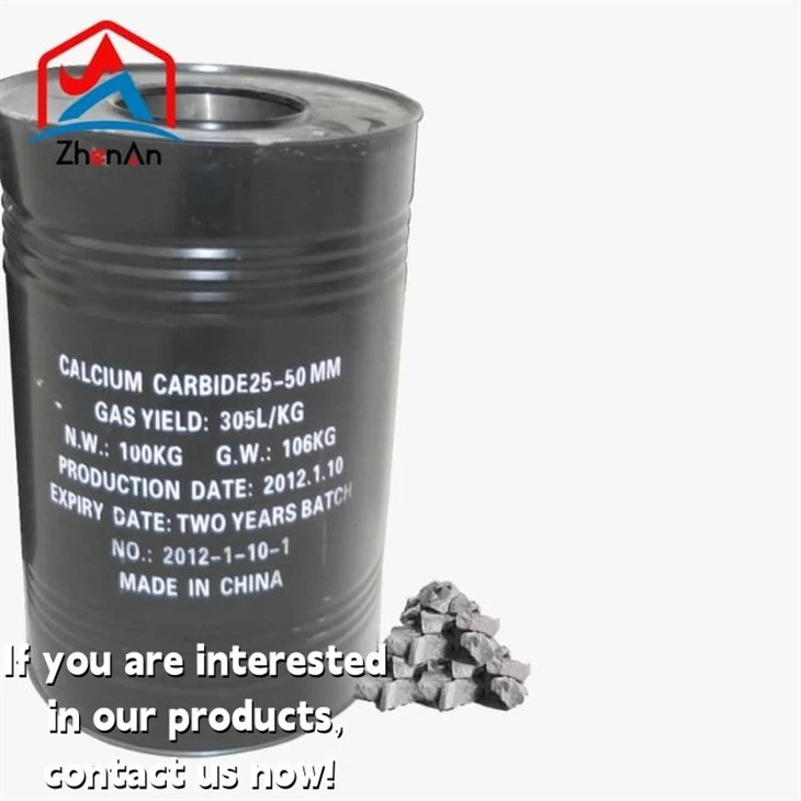 CaC2 50-80mm Calcium Carbide Lumps